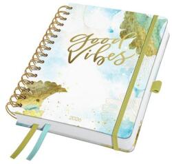 Sigel Naptár, spirál, A5, heti, 2026, kemény borító, SIGEL "Jolie", Good Vibes (J6606) - tonerpiac