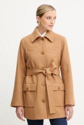 LIU JO kabát gyapjú keverékből - barna 42