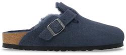 Birkenstock papucs velúrból Boston Shearling sötétkék, 1030657 - sötétkék Férfi 45