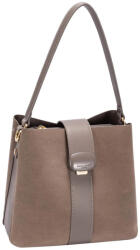 David Jones világosbarna művelúr / műbőr női válltáska cm7703