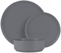 Berlinger Haus Set farfurii ceramica 18 piese Aspen Collection Berlinger Haus BH 10008, gri, design modern, rotunde Serviciu de masa