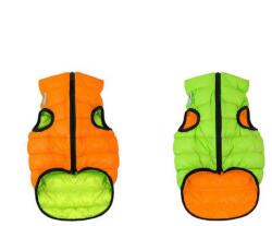  AiryVest Kifordítható Kutyakabát - Narancs-Világoszöld (M 45)