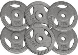 Physionics Súlytárcsa készlet 6 x 5 kg 31 mm (WEIGHTCI02-6x5) - gorillasports Súlytárcsa