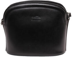  Olasz bőr 1313 íves fekete táska