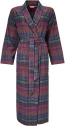Ing. Lubomír Horký Kockás női flanel köntös, lila ruházat méretei L