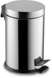 Dayco Metal Rozsdamentes acél pedálos szemetes, kivehető műanyag vödörrel, 30L, fényes - klin