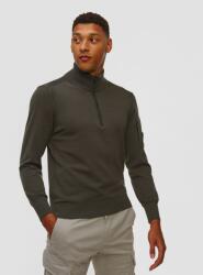 C.P. Company Pulover Cu Guler înalt și Fermoar Pentru Bărbați C. p. Company Extrafine Merino Wool Turtleneck Sweater Gri