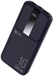 C-TECH PBPD-10 POWERBANK 10.000 mAh 22, 5W QUICK CHARGE/POWER DELIVERY 3.0 FEKETE (PBPD-10) - dvdlemezbolt