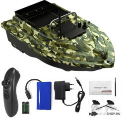  D16 Camou Carp Horgász Etetőhajó Akkumulátorral