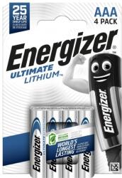 Energizer Elem AAA mikro LR03 Ultimate Lítium 4 db/csomag, Energizer (64399)