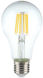 V-TAC Átlátszó LED izzó filament COG E27 A60 10W 6400K gömb - 214412 (214412)