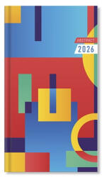 PD Calendar Határidőnapló Period Abstract Zsebnaptár álló Geo papír 2026