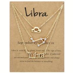  Csillagjegy nyakékszett - Mérleg