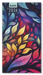 PD Calendar Határidőnapló Period Basic Zsebnaptár álló Rainbow papír 2026