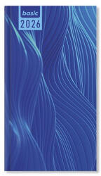 PD Calendar Határidőnapló Period Basic Zsebnaptár álló Blue papír 2026