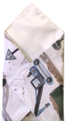  Környezetbarát újraszalvéta 28x28 cm / kék munkagépek az úton mintás