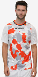 Givova SHIRT ARMY INTERLOCK dressz fehér-narancs S