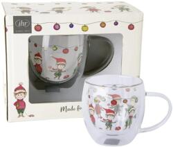 IHR ELVES AT WORK dupla falú bögre 0, 25l, Krém (GB1086860)