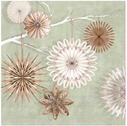 Ihr PAPER STARS papírszalvéta csomag 33x33cm, Zöld (L1063129)