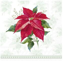 Ihr CLASSIC POINSETTIA papírszalvéta csomag 25x25cm, Zöld (C1088420)