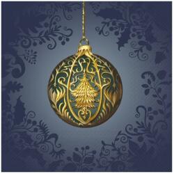 Ihr OPULENT CHRISTMAS ORNAMENT papírszalvéta csomag 33x33cm, Kék (L1094540)