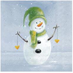 Ihr FROSTY IN THE SNOW papírszalvéta csomag 33x33cm, Kék (L1083840)