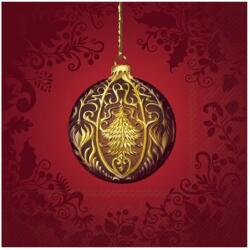 Ihr OPULENT CHRISTMAS ORNAMENT papírszalvéta csomag 33x33cm, Piros (L1094510)