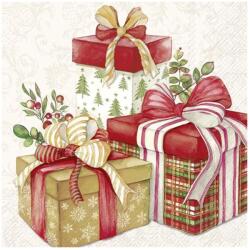 Ihr PRESENTS FROM SANTA papírszalvéta csomag 33x33cm, Krém (L1095960)