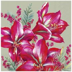 Ihr CLASSIC AMARYLLIS papírszalvéta csomag 33x33cm, Zsályazöld (L1063220)