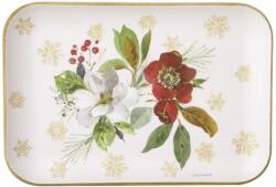 Ihr POINSETTIA BOUQUET tálca 19, 5x13x1, 5cm, Krém (WTM1087360)