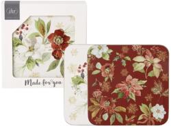 Ihr POINSETTIA BOUQUET poháralátét 10x10cm szett 4részes 2dekorral (US1087300)