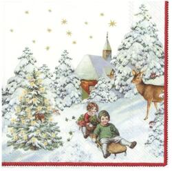 Ihr V&B Annual Christmas Snow papírszalvéta csomag 25x25cm (C886300)