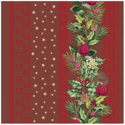 Ihr CHRISTMAS ELEMENTS STRIPES papírszalvéta csomag 33x33cm, Piros (L1096210)
