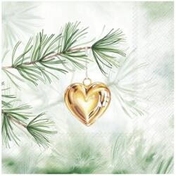 Ihr GOLDEN HEART papírszalvéta csomag 33x33cm (L1062200)