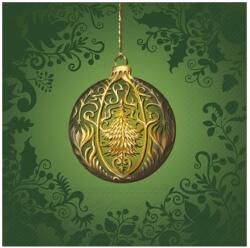 Ihr OPULENT CHRISTMAS ORNAMENT papírszalvéta csomag 33x33cm, Zöld (L1094520)