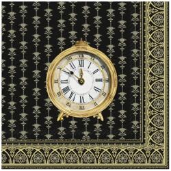 Ihr GOLDEN CLOCK papírszalvéta csomag 33x33cm, Fekete (L1062579)
