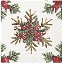 Ihr STARS FROM BRANCHES papírszalvéta csomag 33x33cm, Szürke (L1084345)