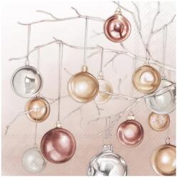Ihr COPPER BAUBLES papírszalvéta csomag 33x33cm, Rézvörös (L1061303)