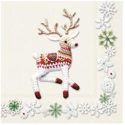 Ihr CHRISTMAS HANDCRAFTS papírszalvéta csomag 25x25cm, Krém (C1094760)