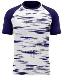 Givova SHIRT PIXEL INTERLOCK BIANCO/BLU Tg. XS