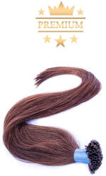HairExtensionShop Prémium U-TIP Póthaj Sötétbarna Hőillesztéses Hajhosszabbításhoz 70cm (Szín #4) (VUT704)