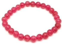 R. M. ékszer Eperkvarc színezett ásvány karkötő golyós 7mm (060225)