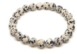 R. M. ékszer Jáspis dalmata matt ásvány karkötő golyós 8mm (059544)