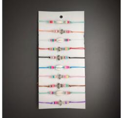 R. M. ékszer Állítható teknős kagyló cérna karkötő csomag 10db (060109)