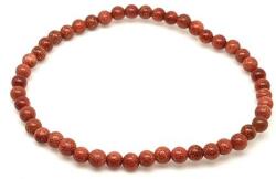 R. M. ékszer Goldstone vörös ásvány karkötő golyós 4mm (060195)