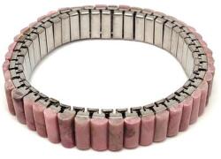 R. M. ékszer Rodonit rugalmas fém karkötő 10mm (060098)