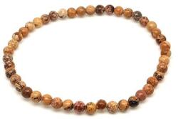 R. M. ékszer Jáspis kép ásvány karkötő golyós 4mm (060128)