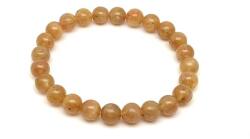 R. M. ékszer Apatit sárga ásvány karkötő golyós 7mm (060089)