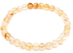 R. M. ékszer Citrin madeira ásvány karkötő golyós 6mm (060139)