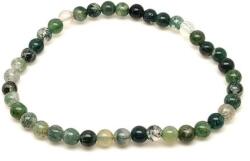 R. M. ékszer Achát moha ásvány karkötő golyós 4mm (060165)